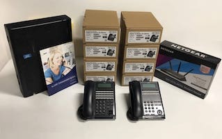 SL2100 phone system with 8 handsets