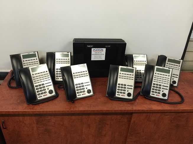 NEC SL1100 phone system with 8 handsets