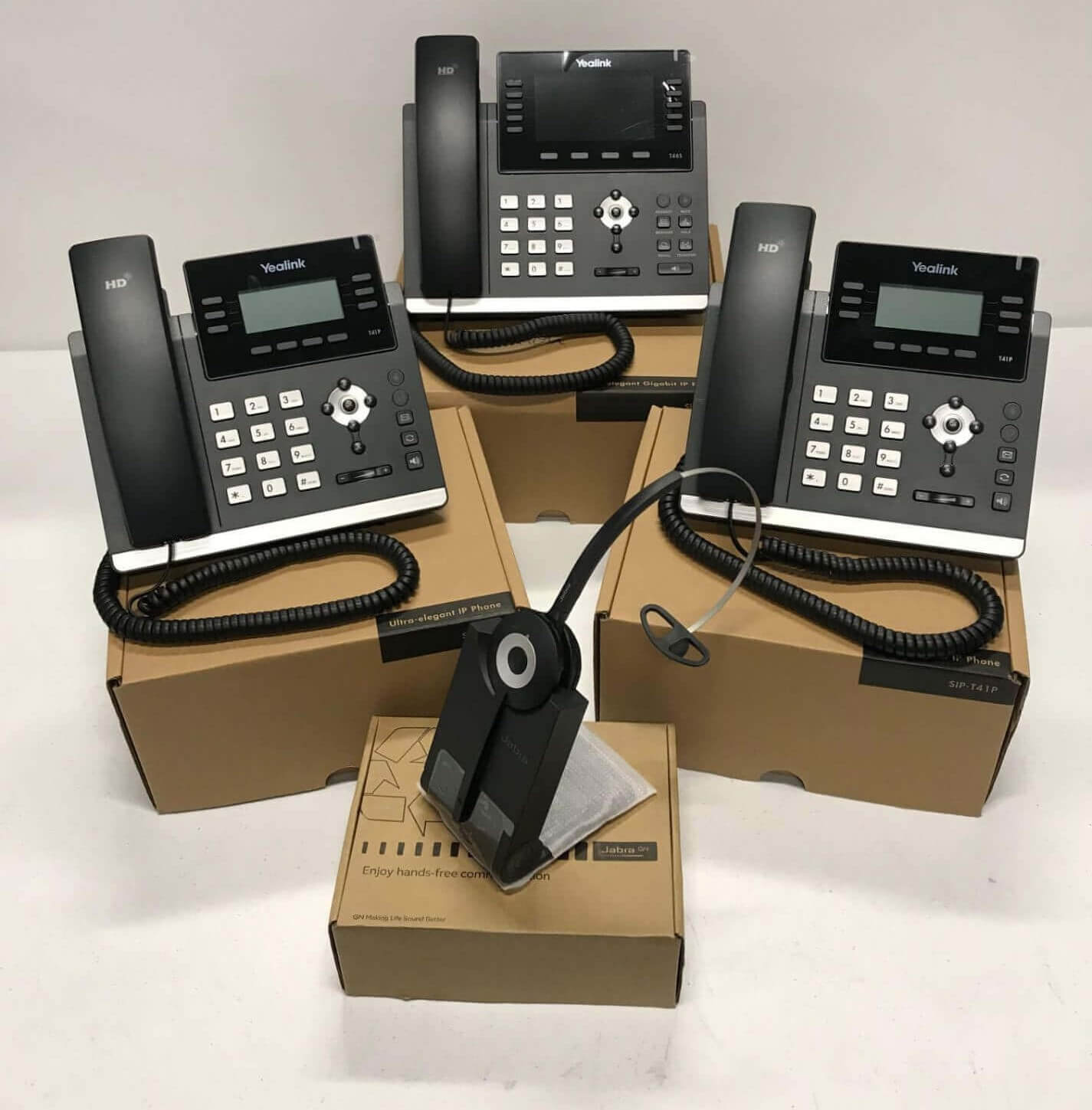 Cloud Hosted Phone System with phones and cordless headset 