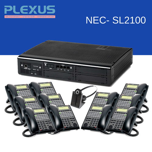 NEC SL2100 with 11 digital phones