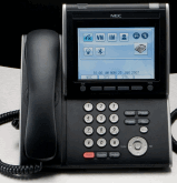 NEC DT750 office phone with colour touch screen